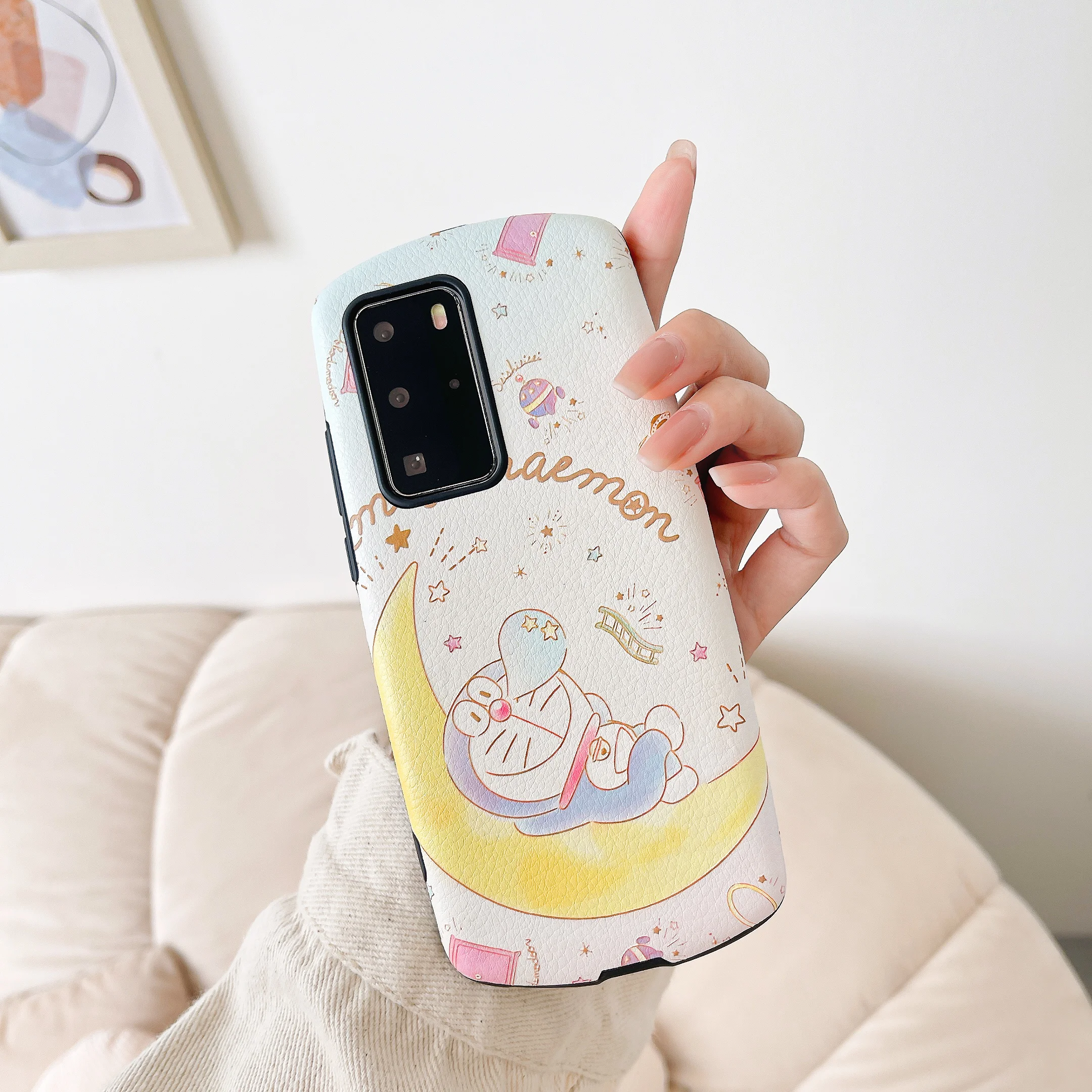 

For Huawei P30 P20 P40 Mate 30 40 Nova 7 8 Pro Heavy Duty Shockproof Silicone Case Cartoons Pattern Phone Cover