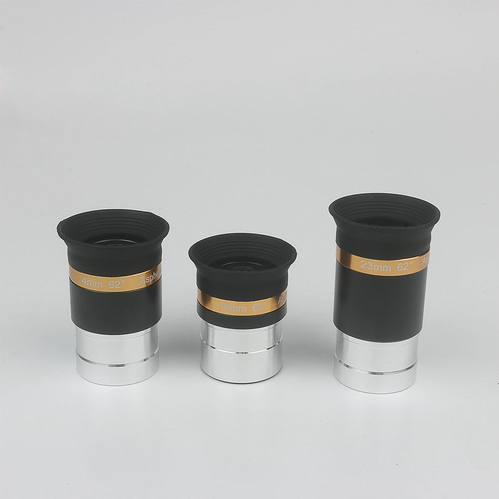 EYSDON 62 Degree Telescope Eyepiece Kits (4mm 10mm 23mm) Focal Length 1.25 Inch Lens Ocular for Astronomical Telescope