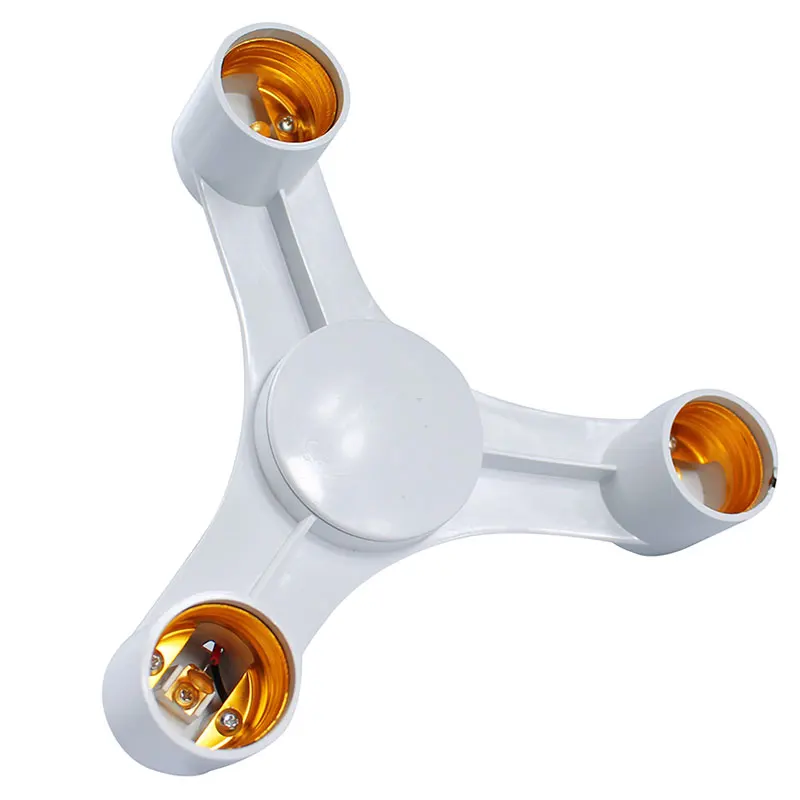 

High Quality 3 In 1 E27 to E27 LED Lamp Bulbs Socket Splitter Adapter Holder For Photo Studio SP99