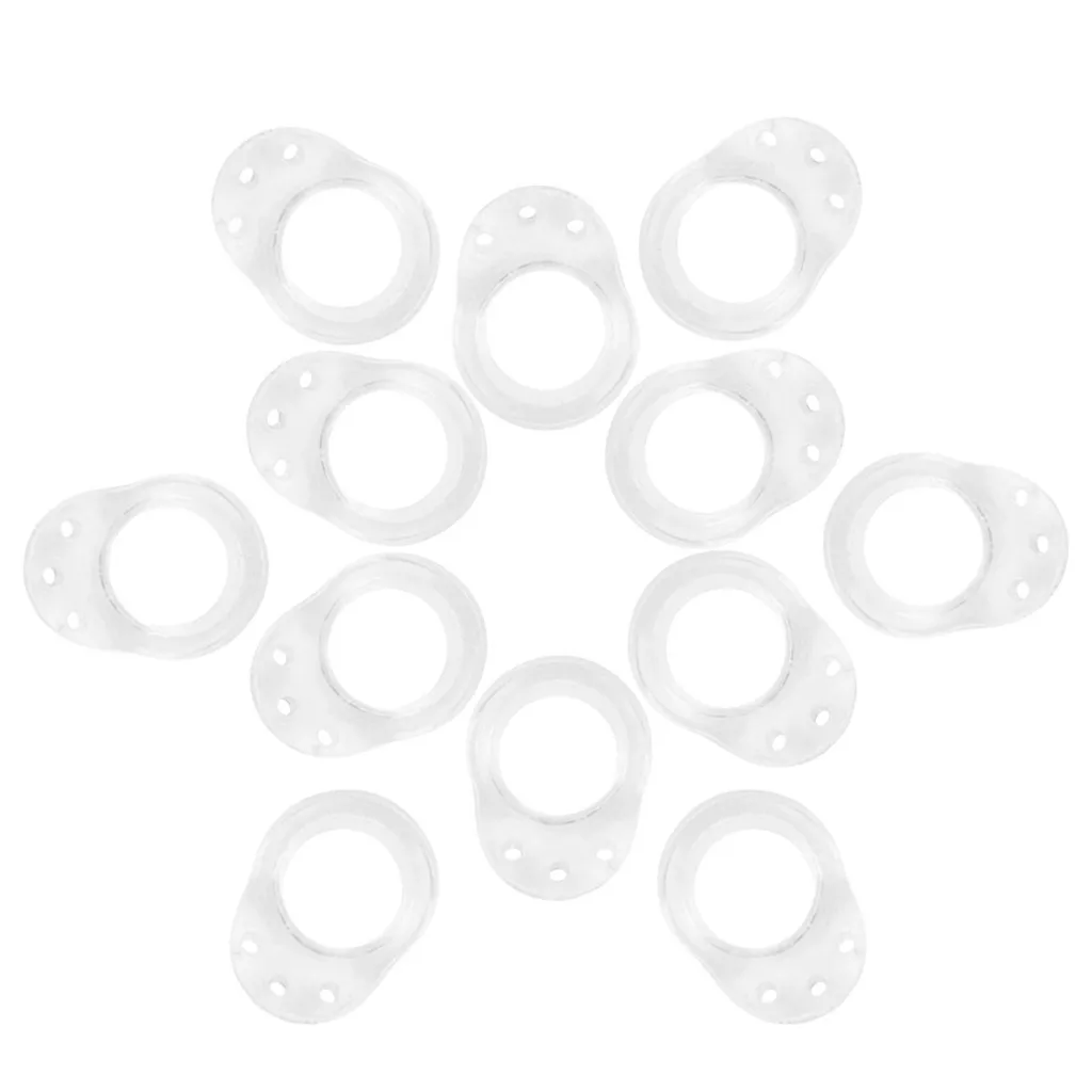 12 шт. прозрачная дверная ручка буфер для защиты стен мебельных аксессуаров