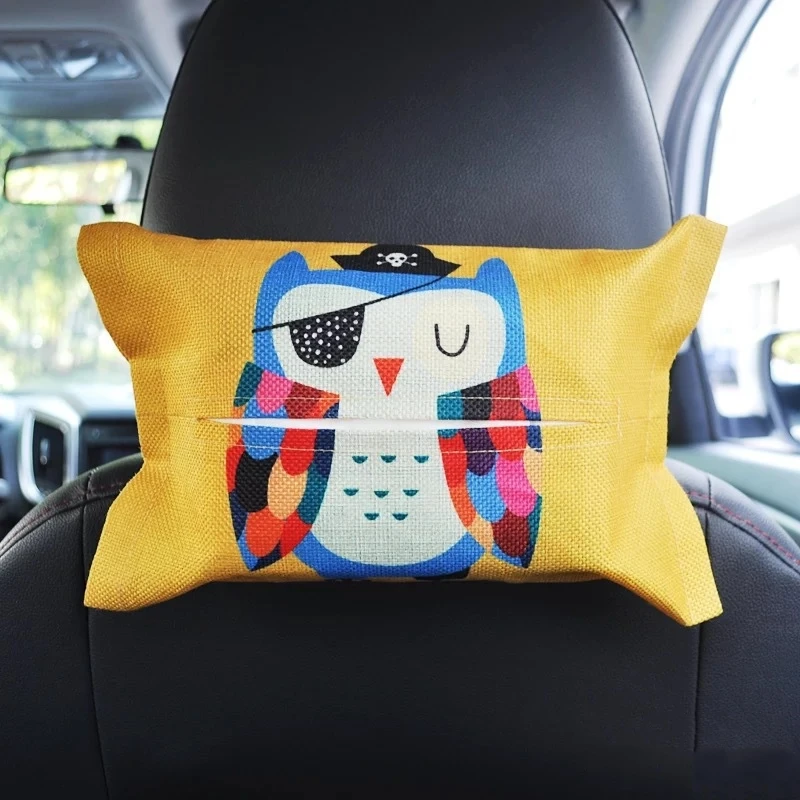 1 шт. мультяшная милая сова тканевая подвесная задняя крышка автомобильного