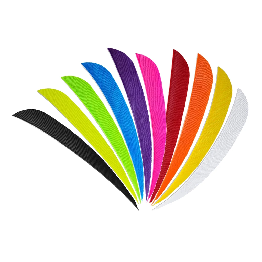 12 шт. перья для стрельбы из лука 3 '' дерево углеродистая Бамбуковая Стрела