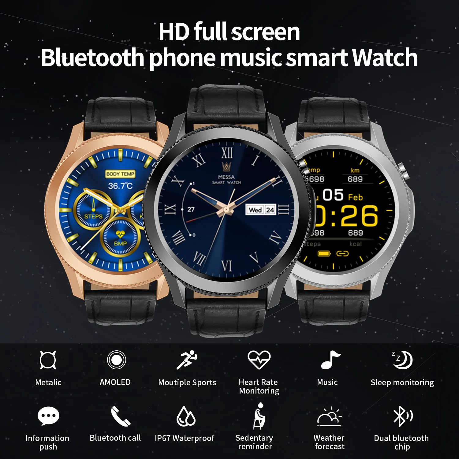 

Galaxy Watch 3 Smart Watch Men Bluetooth Call Sports Watch3 Blood Pressure Heart Rate Fitness Tracker For Samsung Galaxy