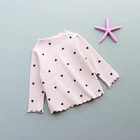 Уютная яркая Осенняя футболка для девочек, модный Детский костюм, розовая одежда, топ для девочек, рубашка с длинным рукавом, одежда для детей, оптовая продажа