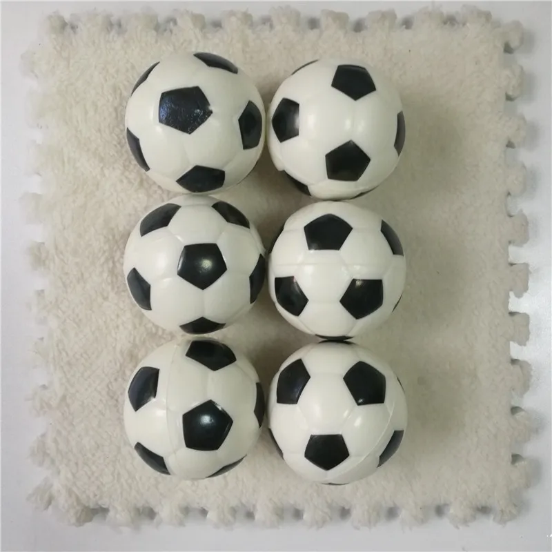 football 6,3 см мягкая пена антистресс рельефные шарики для сжимания игрушки футбол, баскетбол, бейсбол, теннис забавные игрушки для детей 6 шт - Цвет: football