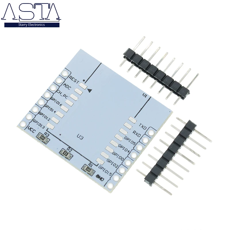 Пластина адаптера последовательного Wi-Fi модуля ESP8266 применяется для детской