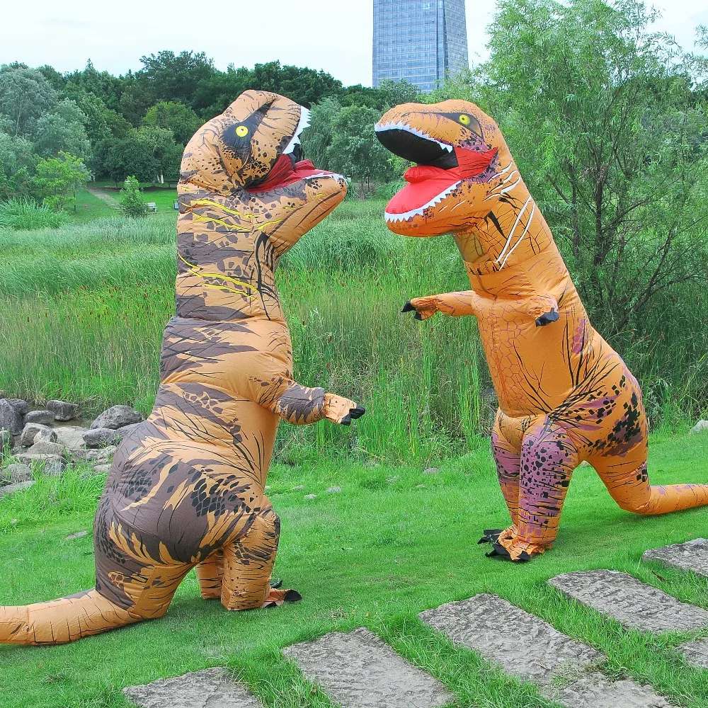 T-REX талисман надувной костюм на День Благодарения Рождество взрослых детей Аниме Косплей динозавр животных комбинезон подарок Disfraz
