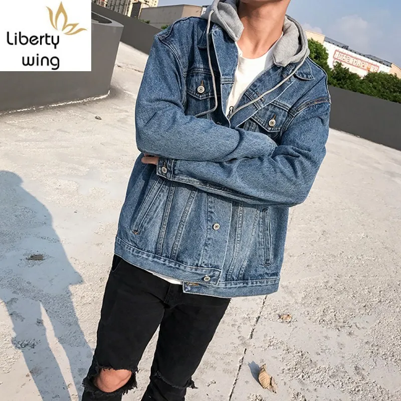 Мужская модная обувь Сезон весна-осень Джинсовые куртки пальто 2020 Новая мужская