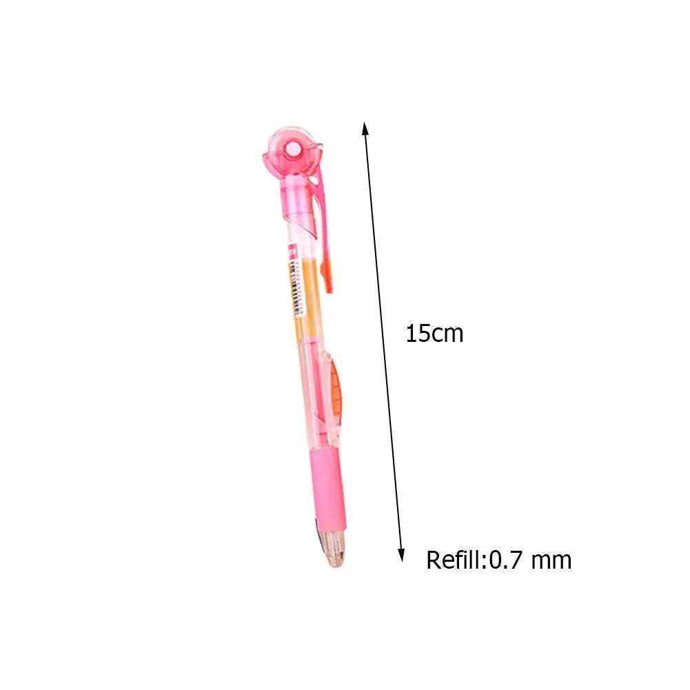 

1 Pcs Mechanical Pencil With Eraser 0.7 Mm Refill Transparent Mechanical Pencil Sketch Pen Brush School Student Writing Supplies