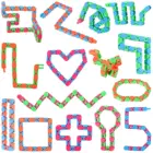 Змеиные пазлы, мягкие треки, фиджет-игрушки для сенсорных детей, разные цвета, держит пальцы занятыми и сосредоточенными умами