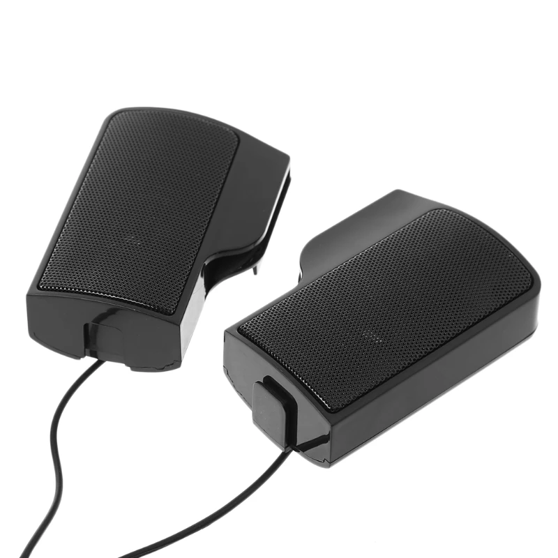 

1 Pair Mini USB Powered Line Control Stereo Clip-On Speaker For Notebook Laptop