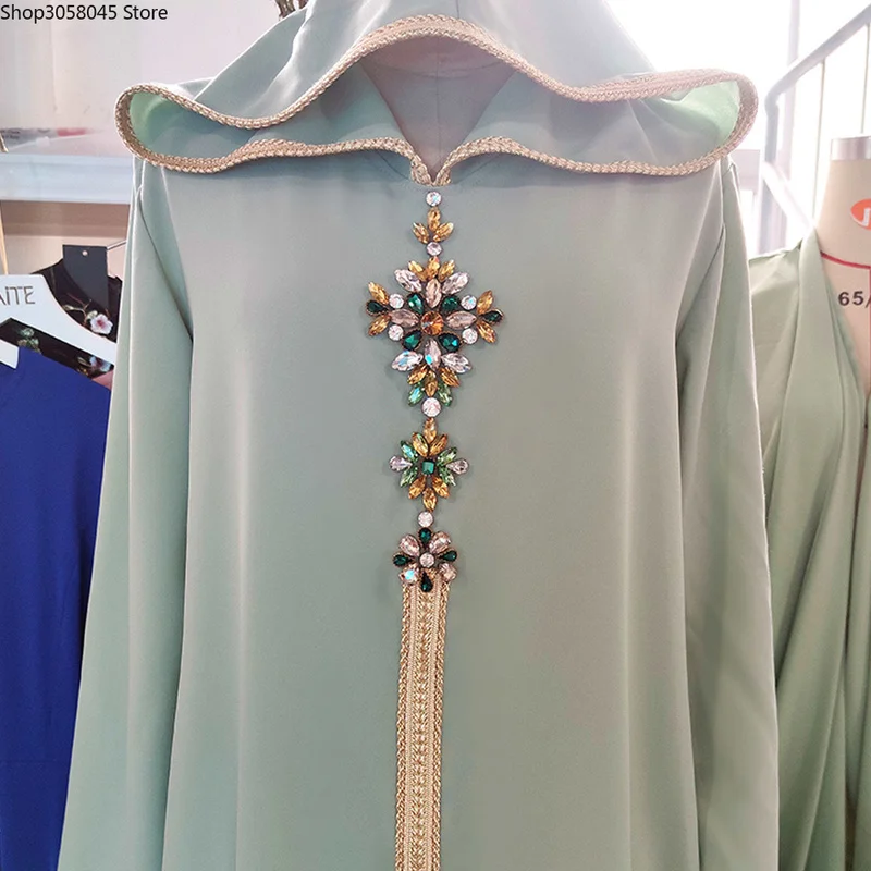 Рамадан ИД абайя Дубай Турция мусульманская мода хиджаб платье ислам одежда