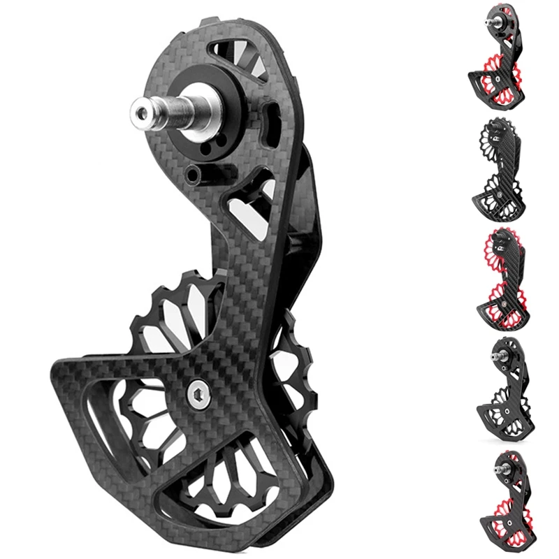 

Качество руль для велосипеда, Углеродный волокно Керамика TW-105 задний переключатель направляющее колесо, насос в сборе для Shiman