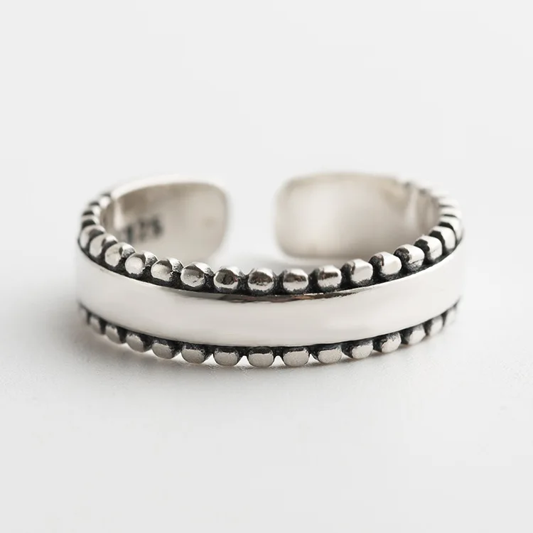 

Оригинальное кольцо из стерлингового серебра S925 в японском и корейском стиле, открытое модное серебряное Ретро украшение для девушек, Трен...