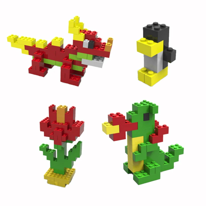 

1000 Pcs Building Bricks Set DIY Creative Brick Kids Toy Educational Building Blocks Bulk Compatible with Figures Model