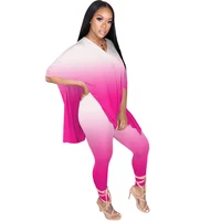 casual two piece pants set women pink lounge wear oversize t shirt top long pants set tie dye summer 2 piece outfits for women