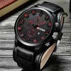 Часы мужские DOOBO, кварцевые, с кожаным ремешком, повседневные, спортивные