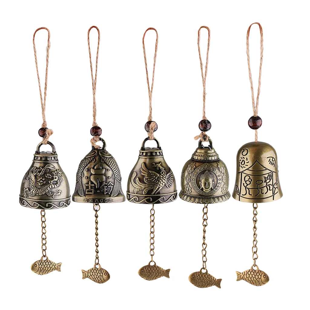 Счастливый фэн-шуй монета Будды-колокольчик Для богатства безопасности и