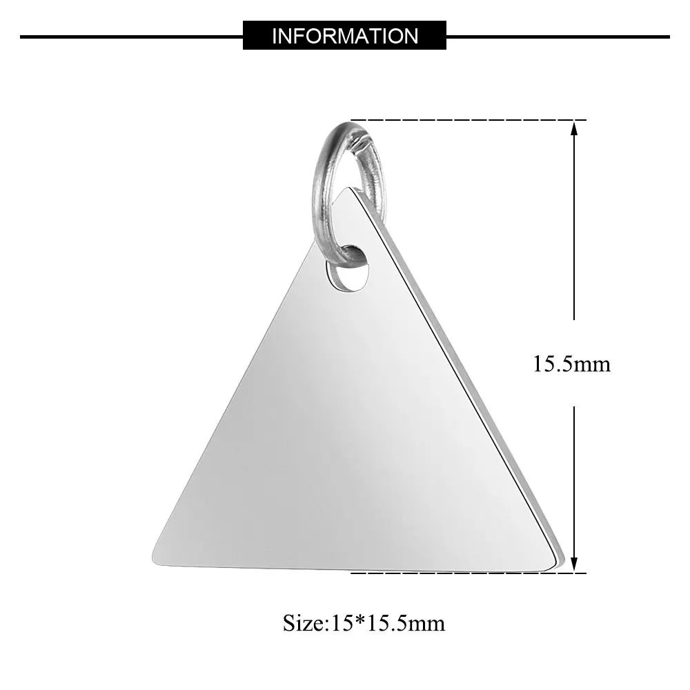 Индивидуальные Подвески для изготовления ювелирных изделий золотой треугольный