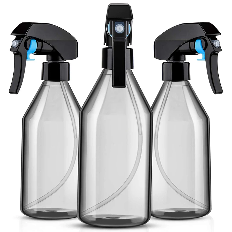 

Plastic Spray Bottles For Cleaning Solutions,10OZ Reusable Empty Container With Durable Black Trigger Sprayer, 3Pack CNIM Hot