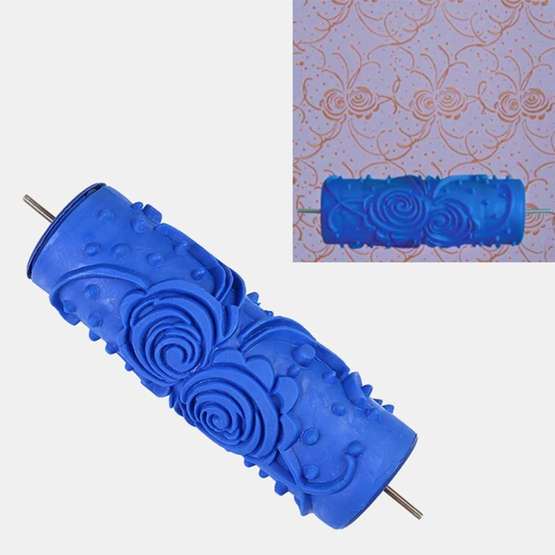 Hw7inch 3D резиновый настенный декоративный ролик для рисования узорчатый украшения