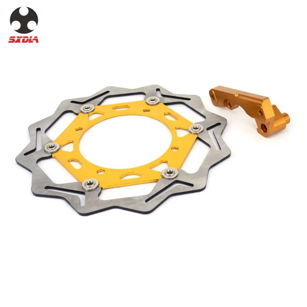 Мотоцикл 270 мм плавающие тормозные диски ротор с кронштейном для SUZUKI RMZ250 2007 2015 RMZ450