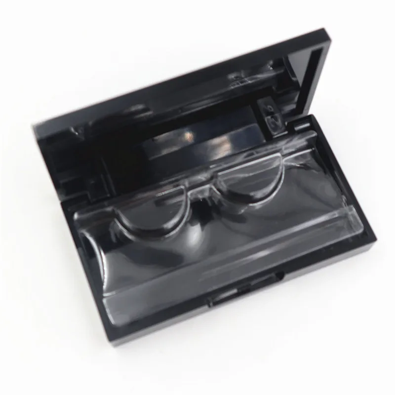 

Plastic Acrylic Case With Tray Wholesale 4 color print logo eyelash packaging box Lash Private Label Logo Packing Box Empty Case
