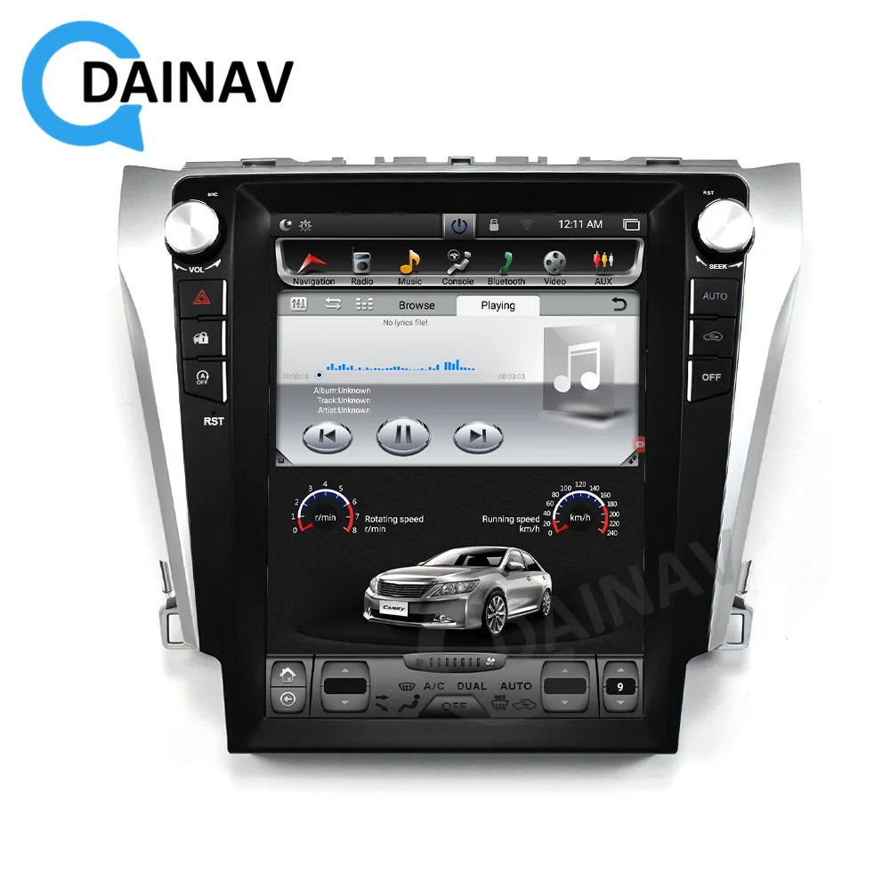 

Vertical Screen Android9.0 PX6 Car GPS Navigation For Toyota Camry 2012-2016 Radio Multimedia Stereo DVD Player