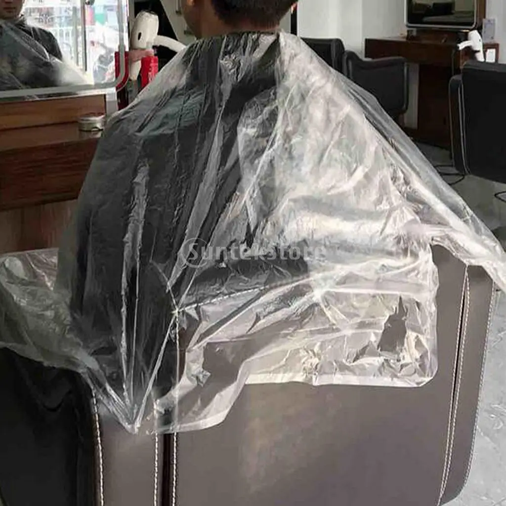 

150x Disposable Hair Cutting Cape Salon Gowns Stylist Capes Hairdressing