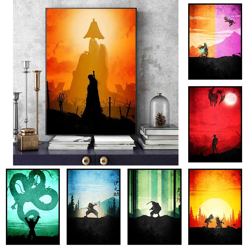 Мой герой Академия демон убийца Tanjiro Картина Декор для дома Скандинавская на