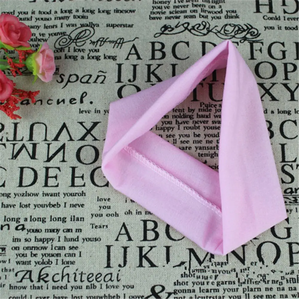 Pink 1 шт. впитывающая пот мягкая широкая эластичная хлопковая повязка на голову для бега йоги Стрейчевые Заколки для женщин и девушек цветная спортивная повязка на голову - Цвет: Pink