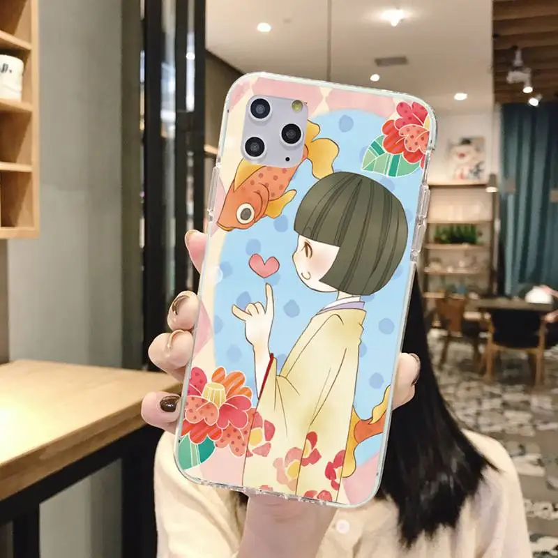 Мягкий силиконовый черный чехол для телефона Motirunner Girl с рисунком аниме Iphone7 8 Plus