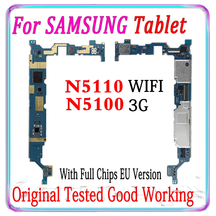 100% оригинальная разблокированная материнская плата для Samsung Galaxy Note 8 0 N5100 N5110 WiFi и