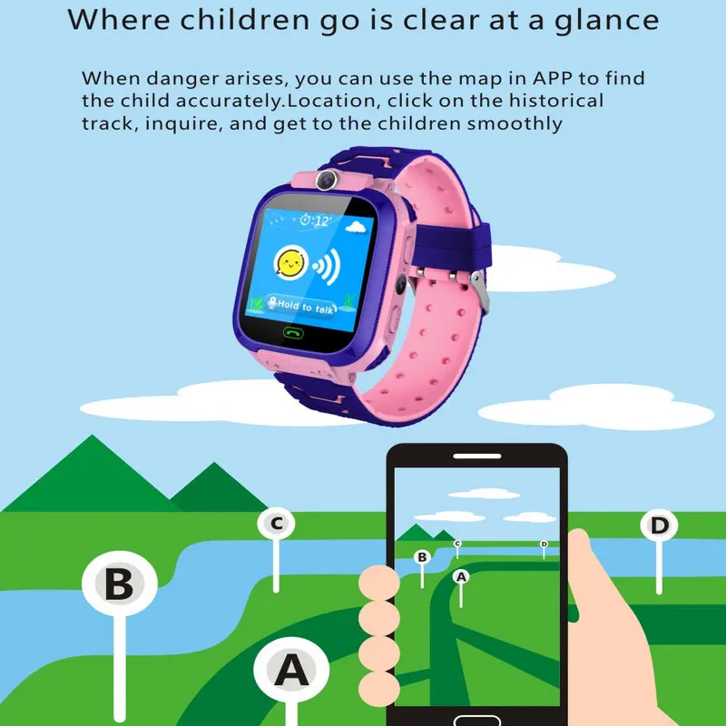 S9 базовая станция позиционирование умные детские часы мониторинг ребенка для