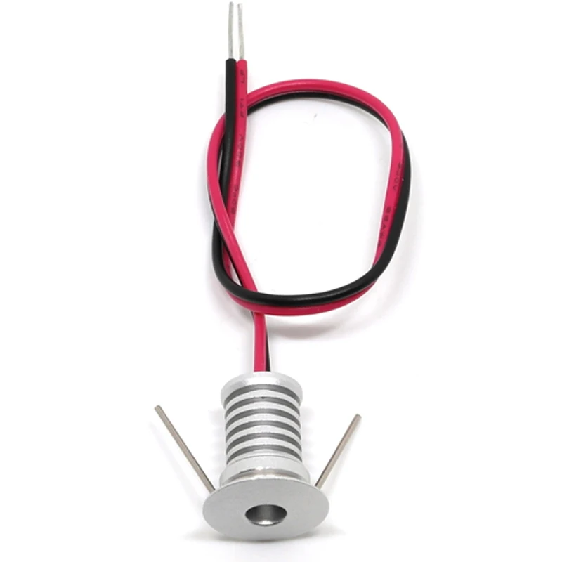 1W 12V dc D13mm мини светодиодный прожектор для лестницы для шкафа Deck Mirror кухонные потолочные точечные светильники CE