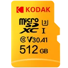 Карта памяти Micro SD Kodak U3 A1 V30, 128 ГБ, 32 ГБ, 64 ГБ, 256 ГБ, 512 ГБ, класс 10, карта памяти 32, 64, 128, 256 ГБ, карта памяти для видеотелефона, оригинал