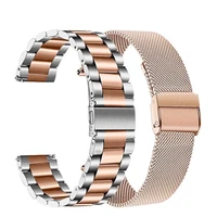 metal stainless steel strap for xiaomi huami amazfit bip s u lite gts 2 mini gtr 47mm 42mm bracelet band 20mm 22mm watchband