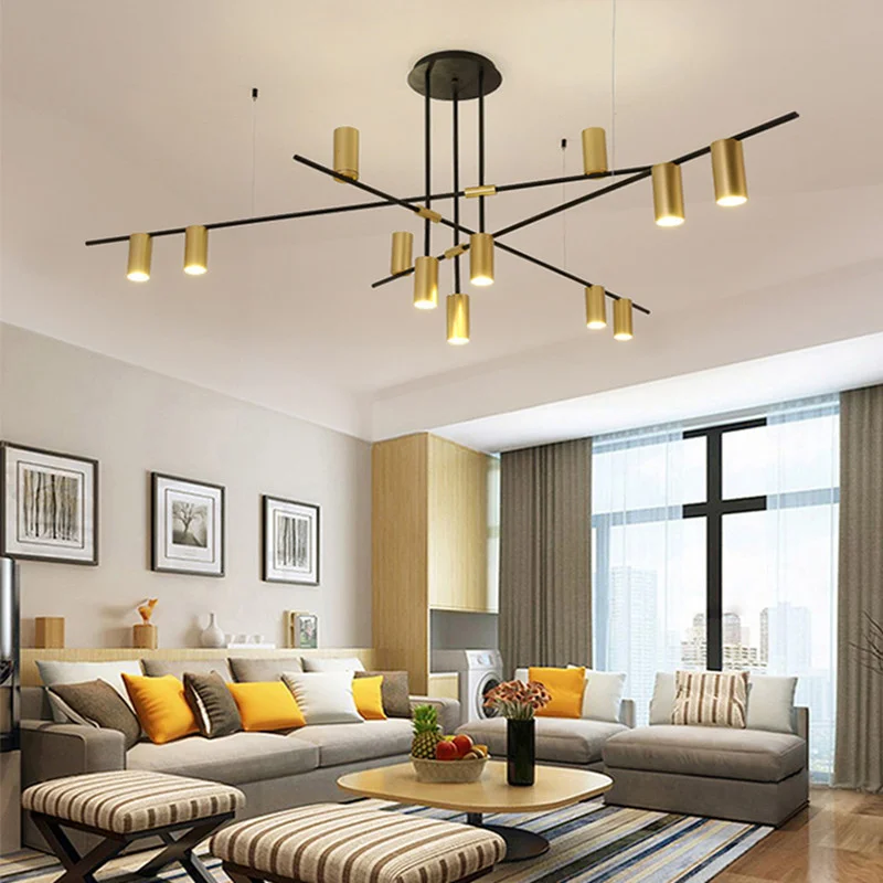 Креативная художественная линия геометрические золотисто-черные подвесные