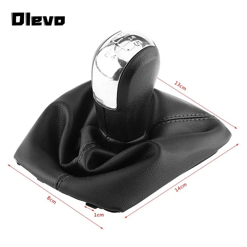 Хромированная ручка переключения передач 5/6 скоростей MT для Skoda Octavia A5 MKII 2004-2012 MK2