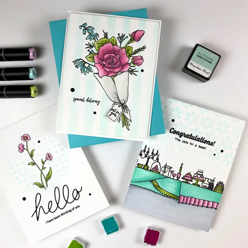 Набор металлических штампов для вырезания цветов трафареты скрапбукинга