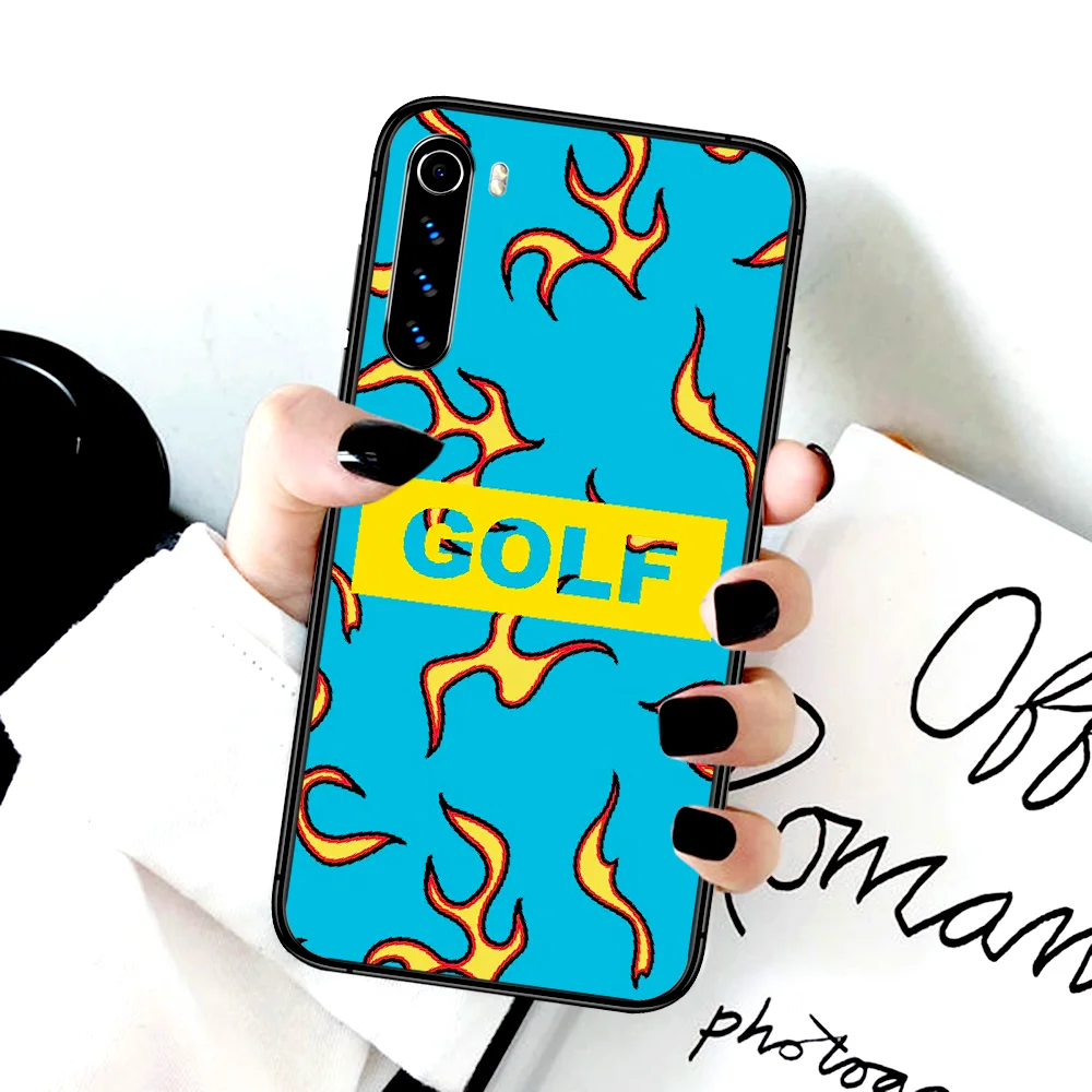 

Creator Golf Wang Tyler Phone Case For Xiaomi Redmi Note 7 8 8T 9 9S 4X 7 7A 9A K30 Pro Ultra black Coque Soft Hoesjes Trend