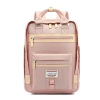new trend women large capacity backpack canvas rucksack college school bag 14 laptop backpack lightweight travel daypack