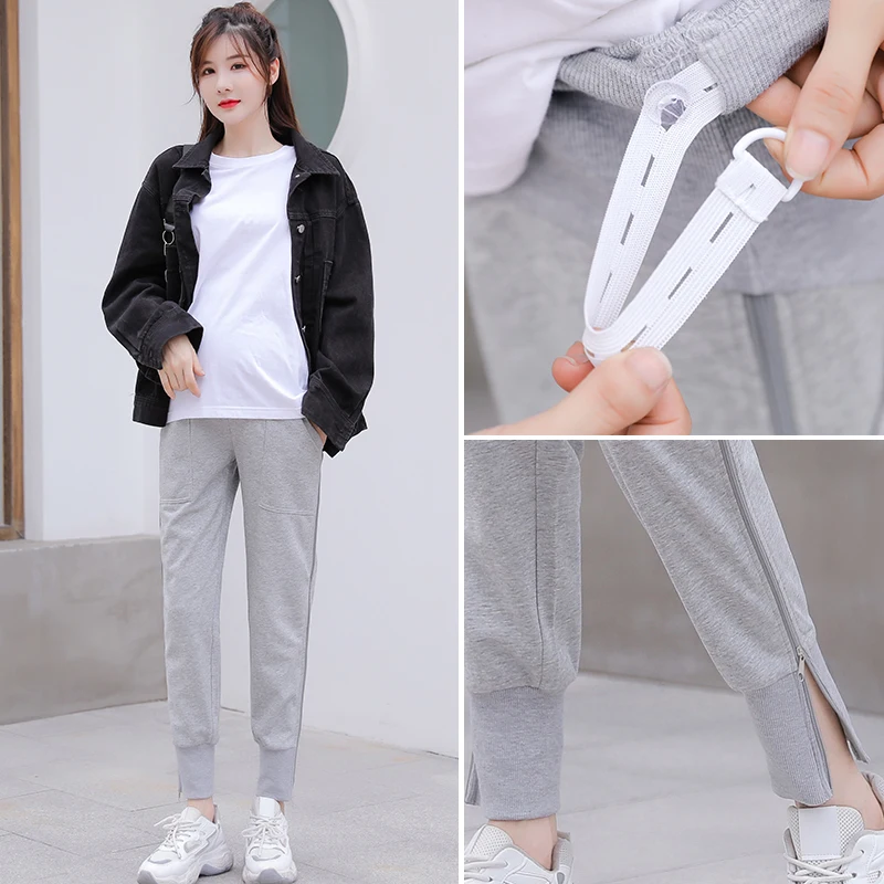 Осенние женские брюки 0225 # Спортивные Повседневные с регулируемым животом Одежда