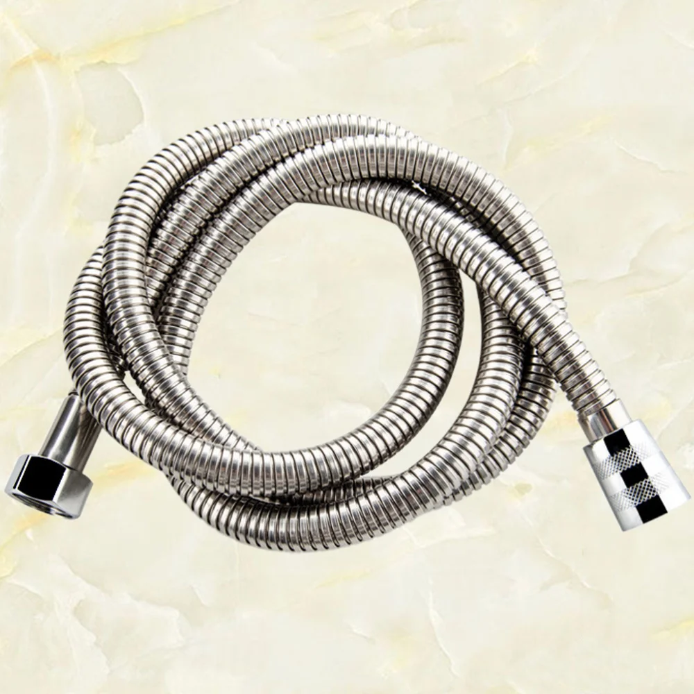

Stainless Steel Thickened Shower Hose 2 Meter G1/2 Bathroom Handheld Connection Tube Sprayer Hose