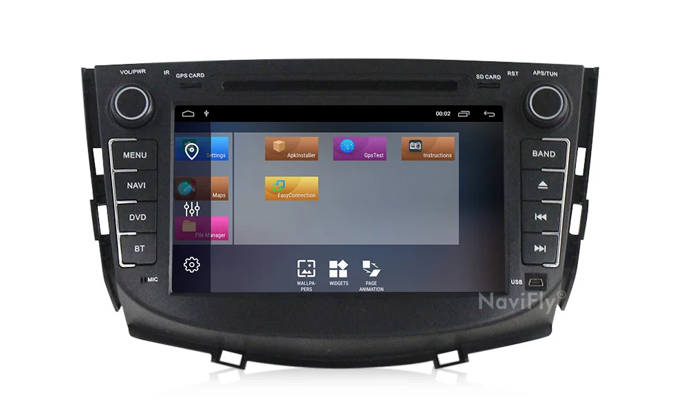 NaviFly Android 9,1 Автомобильный мультимедийный gps радио плеер для Lifan X60 стерео dvd-плеер wifi BT CANBUS четырехъядерный 2 Гб ram 32 ГБ rom FM