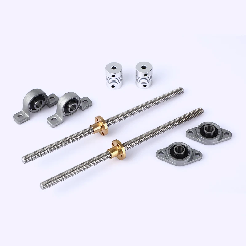 1 комплект 100/200/300/400/500 мм 3D принтер и CNC T8 свинцовый винт 8 + латунная Медная гайка KP08