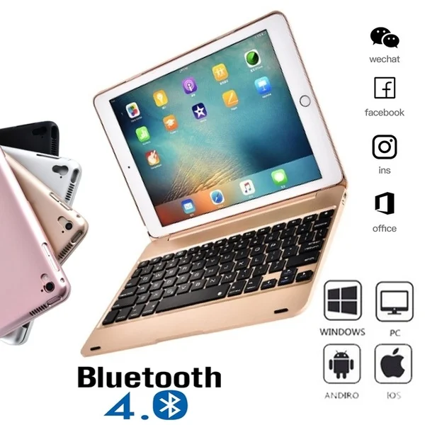 Ipad Pro 9,7 дюйма Bluetooth клавиатура Ipad Air 2 клавиатура и мини 1234 клавиатура с ABS защитный чехол