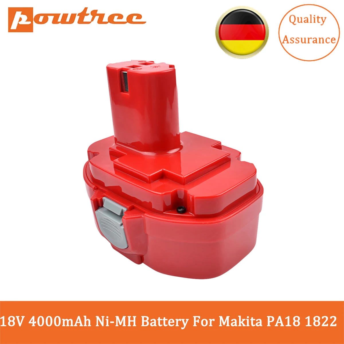 

Powtree 1822 Battery PA18 18V 4.0Ah Battery for Makita 1822 1823 1835 6391D 6343D 4334D 8443D UB181D ML183 192826-5 18 Volt Tool