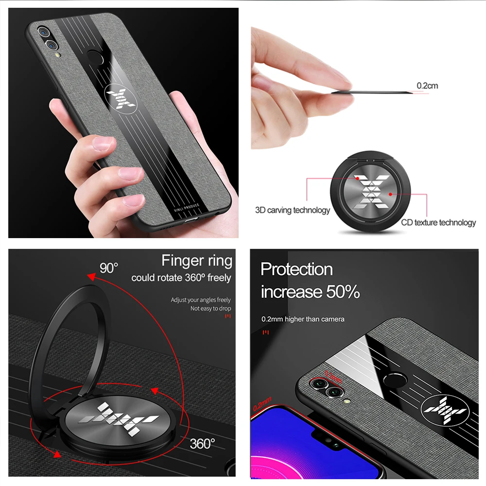 Honor 8 x case ring on for huawei honer 8x phone covr funda huawei8x huaweix8 onor hono x8 honor8x honorx8 bumper cases |