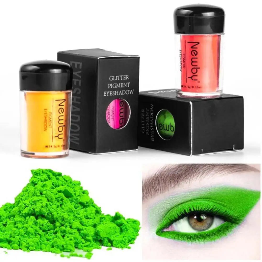 1 шт. флуоресцентные неоновые пигментные тени для век палитра макияжа светящиеся